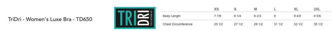 PREORDER - BY FAITH APPAREL - Women's Luxe Bra