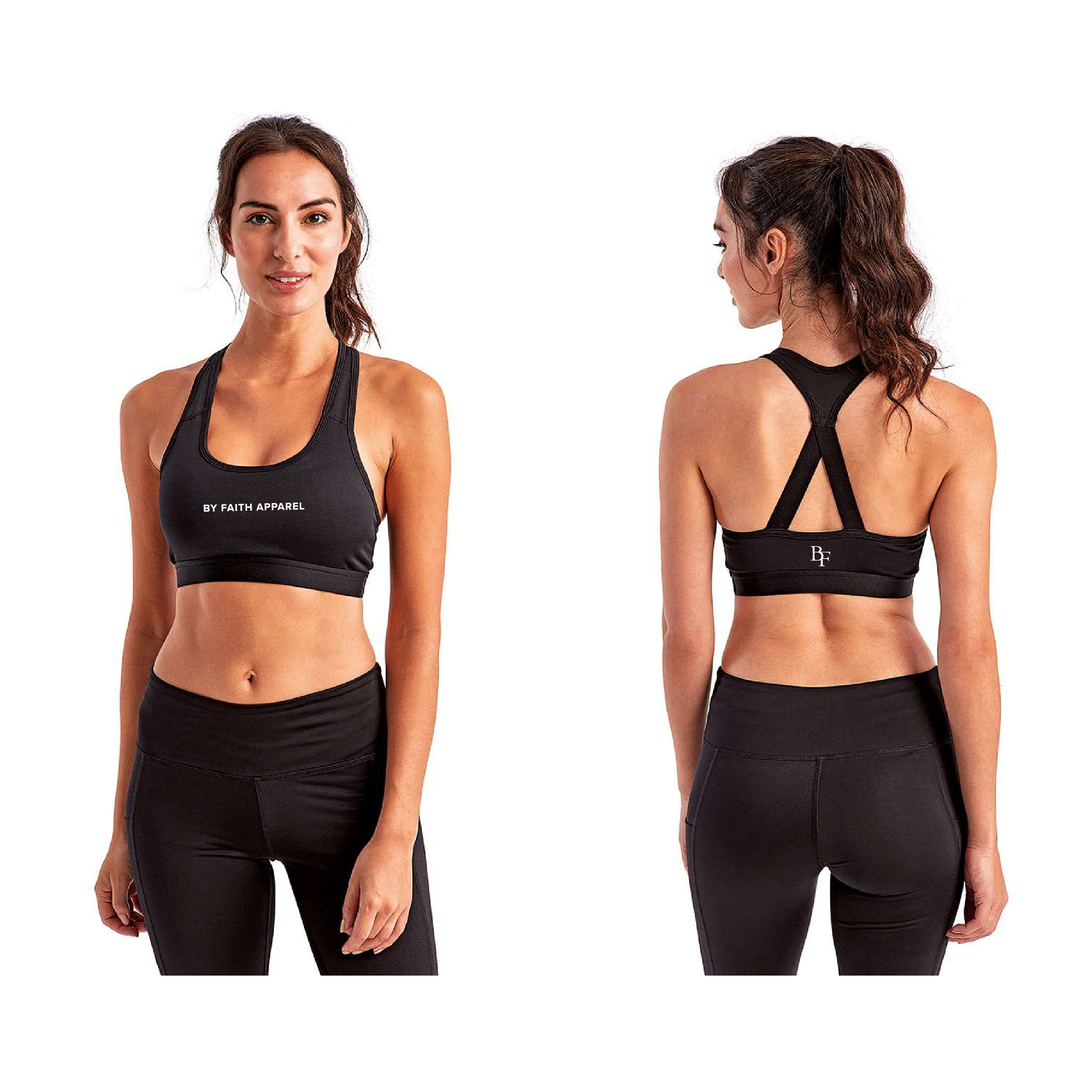 PREORDER - BY FAITH APPAREL - Women's Medium Impact Sports Bra