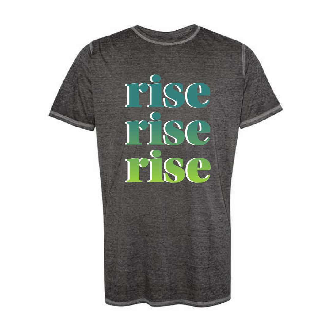 RISE Volleyball - Stacked - J. America - Zen Jersey T-Shirt